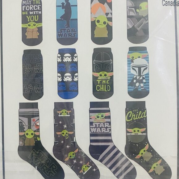Star Wars The Mandalorian 12 Days Of Socks Gift Box - Picture 3 of 7